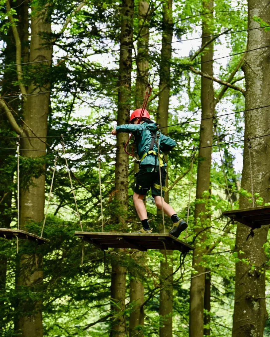 Ben im Klettergarte am Mehliskopf