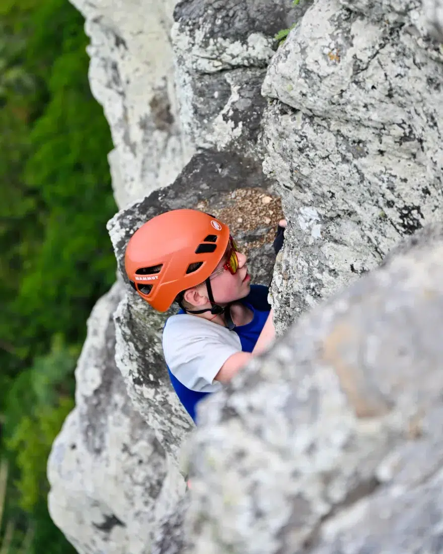 Ben kurz vor dem Ende des Vida Ferrata
