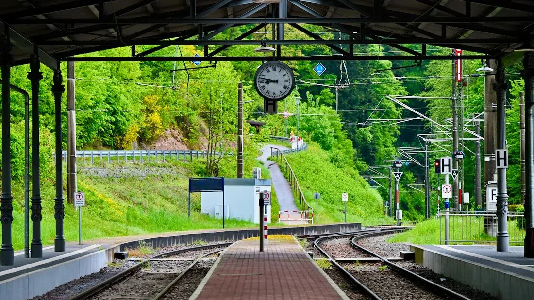 Der Bahnhof in Bad Herrenalb