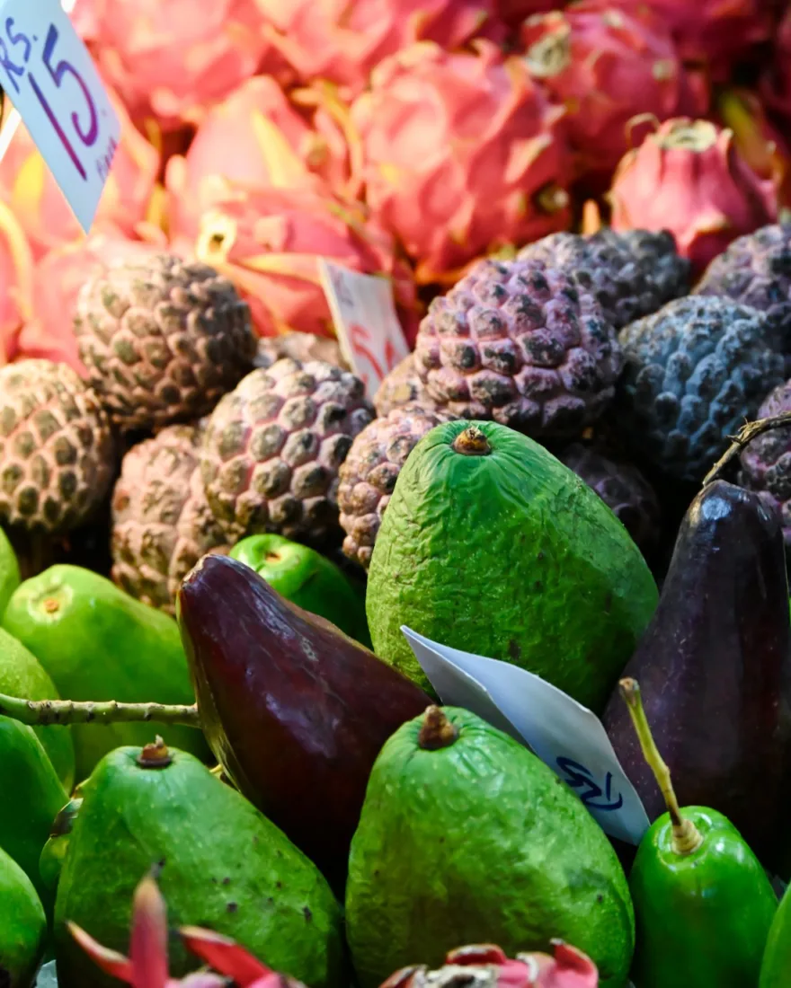 Obst auf dem Zentralmarkt in Port Louis