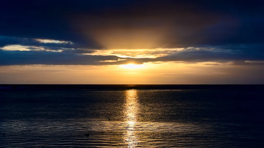 Sonnenuntergang in Tamarin auf Mauritius