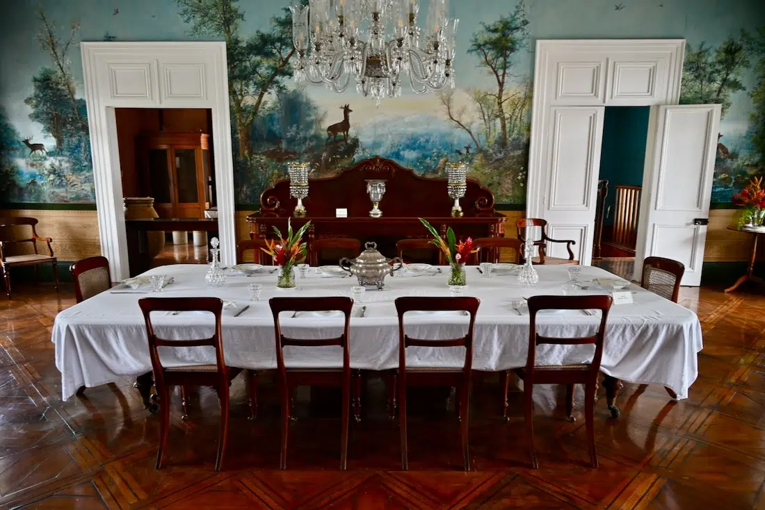 Speisezimmer im Château de Labourdonnais
