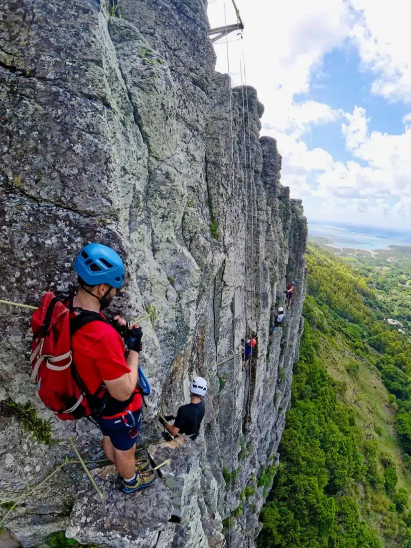 Via Ferrata Klettersteig auf Rodrigues