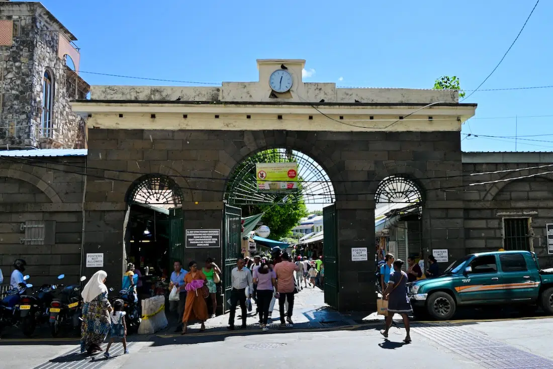 Zentral Markt in Port Louis in Mauritius