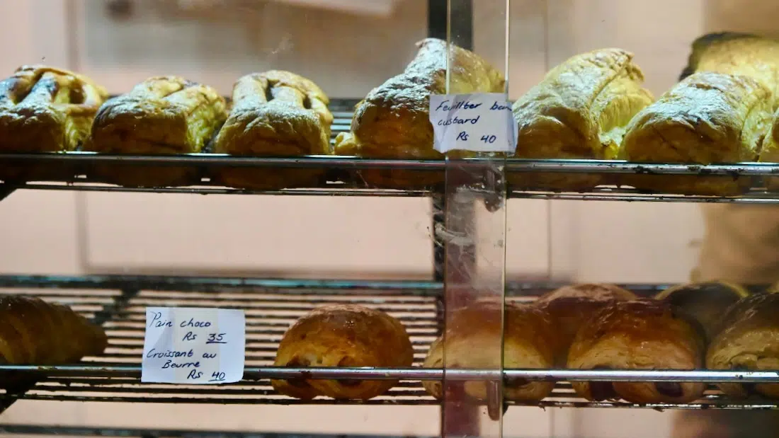 Bananentaschen bei der Foodtour auf Mauritius