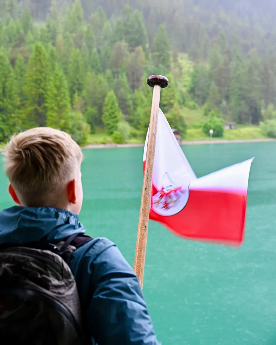 Ben auf dem Schiff in der Tiroler Zugspitz Arena