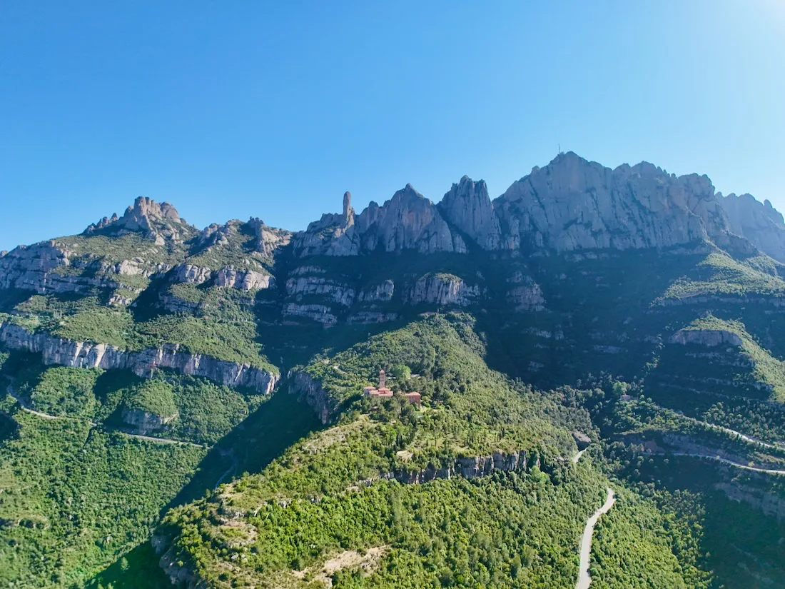 Die Berge von Montserrat in Katalonien