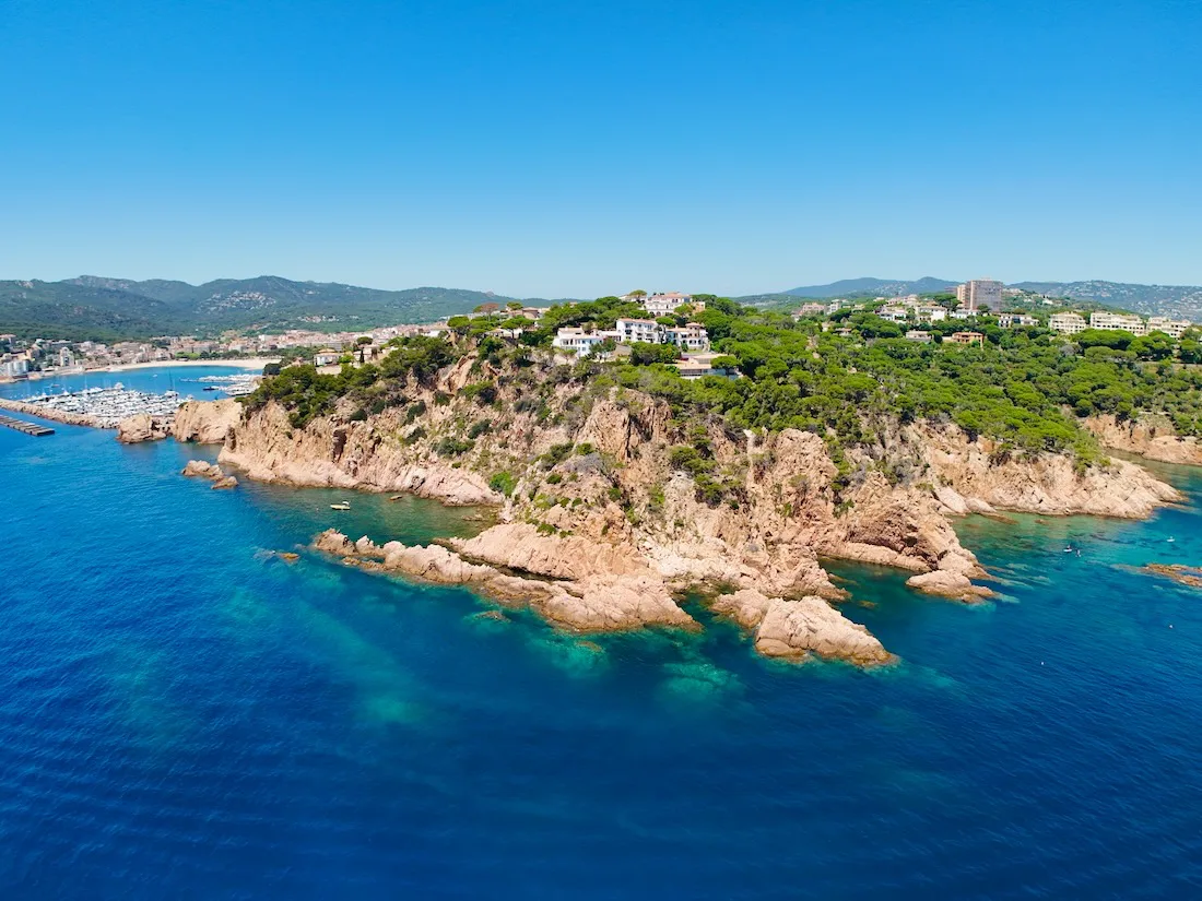 Die Costa BRava nörlich von Barcelona