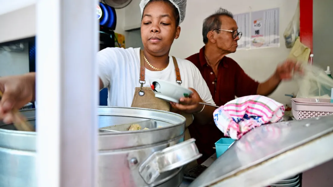 Dumplings auf der foodtour in Port louis