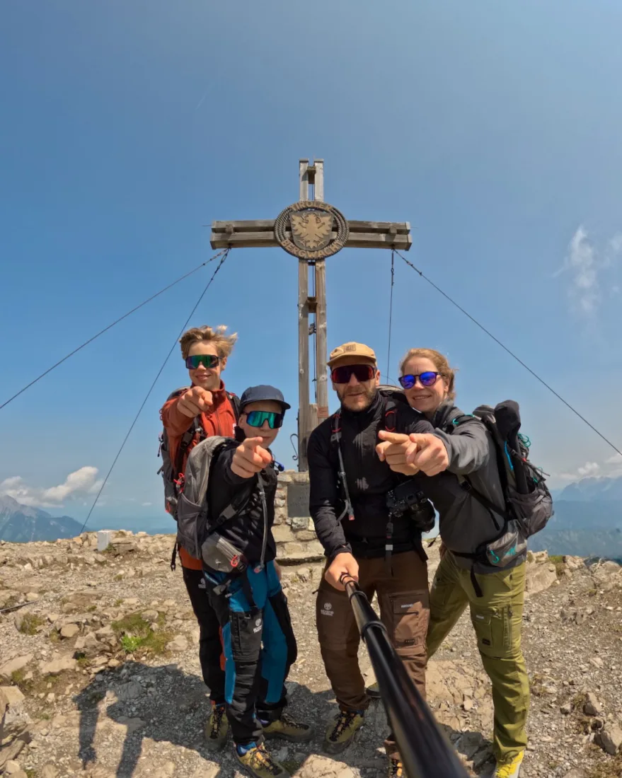 Fravely am Gipfel vom Thaneller