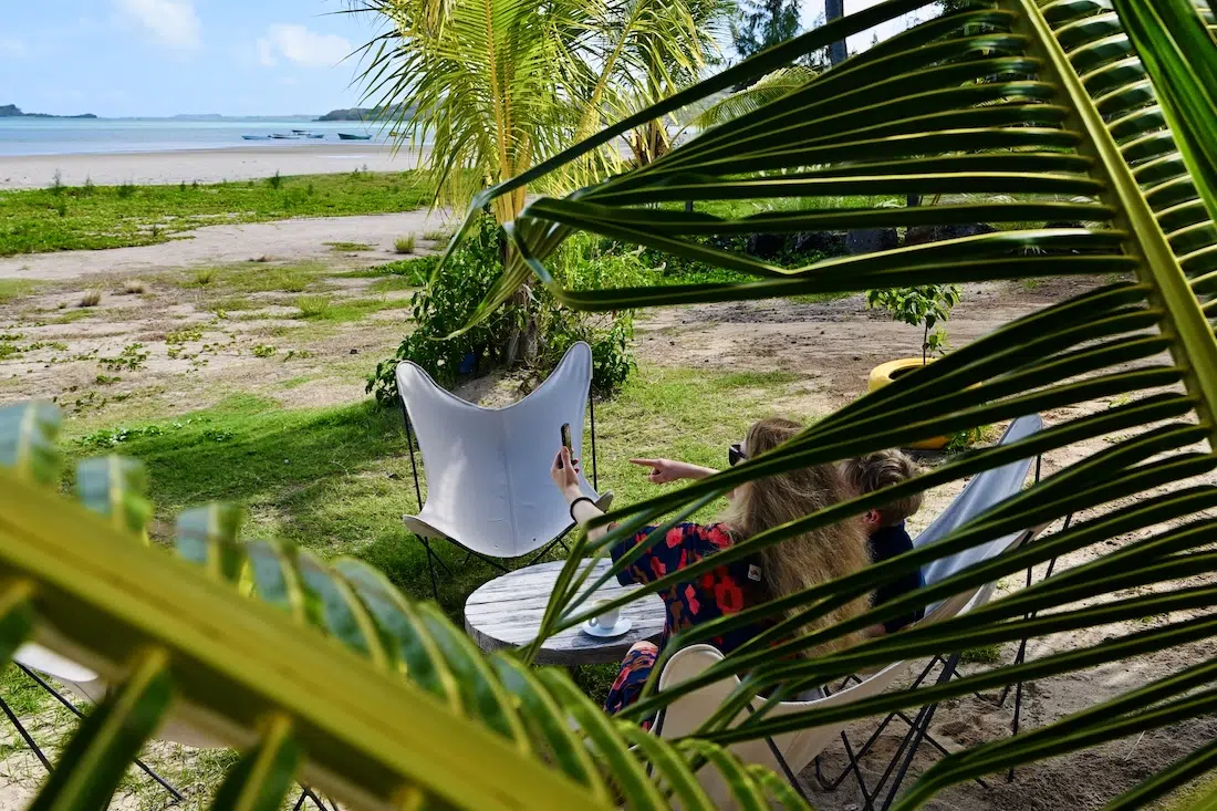 Smart Home aus Reisen unter Palmen