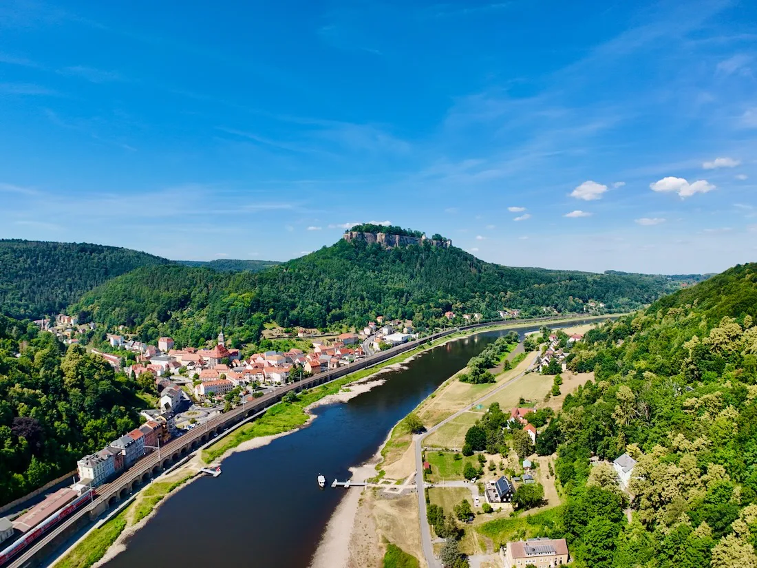 Blick auf die Festung Königstein