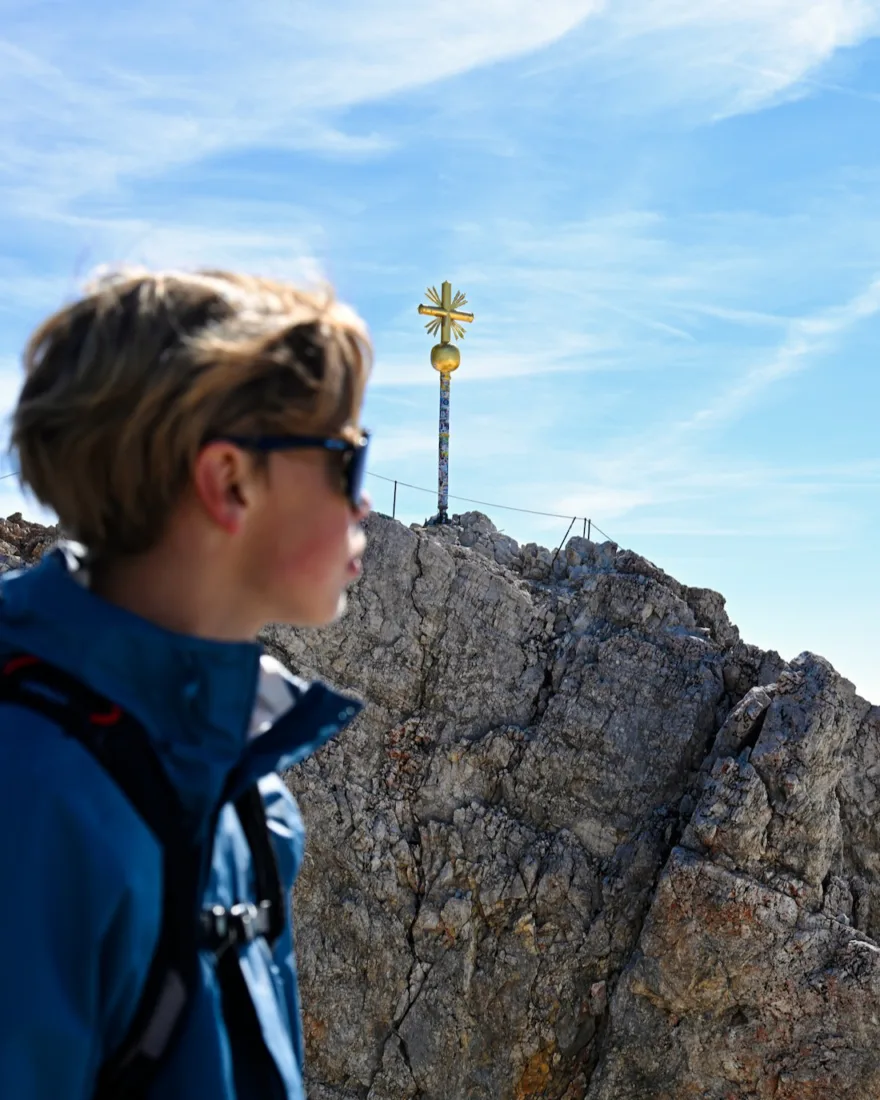 Flo vor der Zugspitze