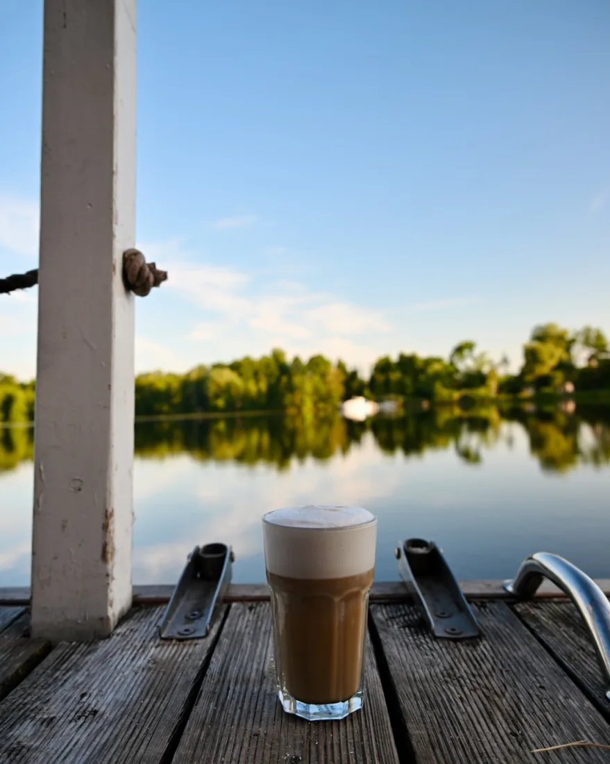 Kaffe auf dem BunBo am Morgen
