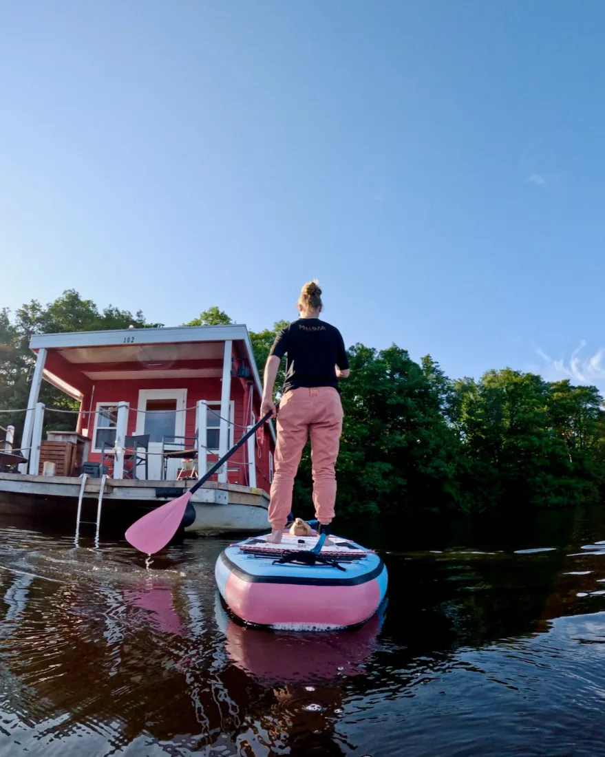 Melanie auf dem wowseasup in Richtung BunBo