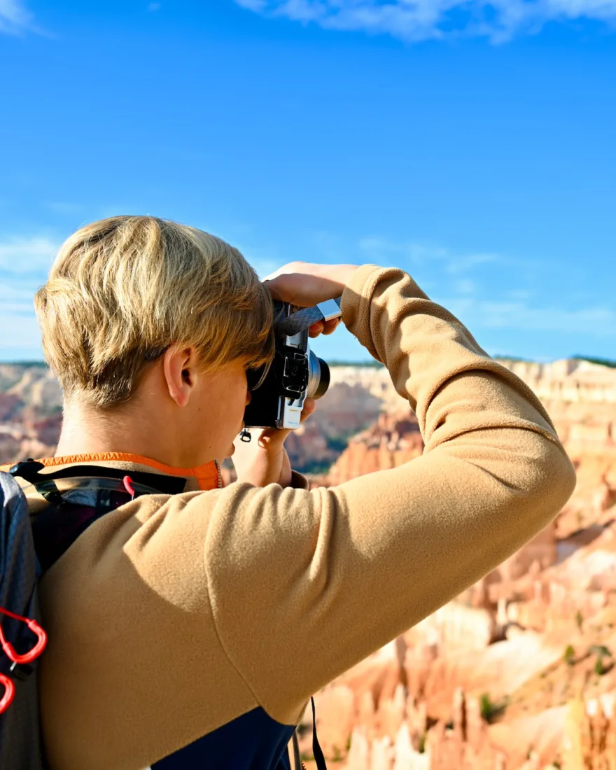Flo auf der Foto-Tour mit ZionGuru im BRace Canyon