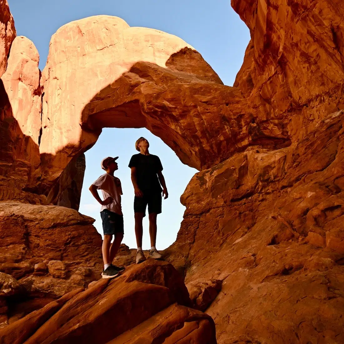 Flo und Ben im Archs Nationalpark