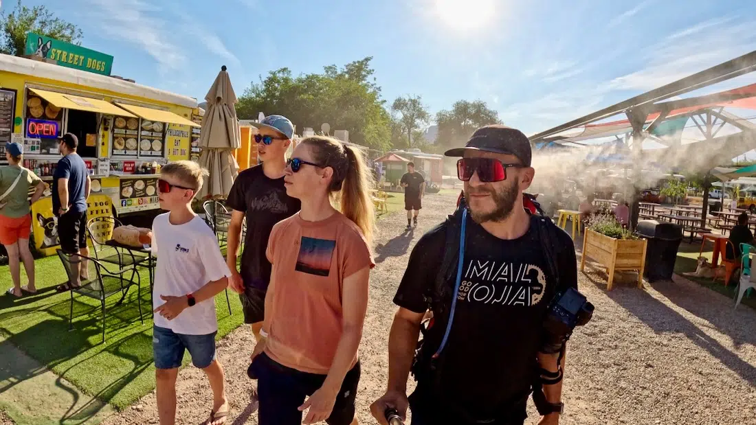 Fravely auf dem Foodtruck Market in Moab