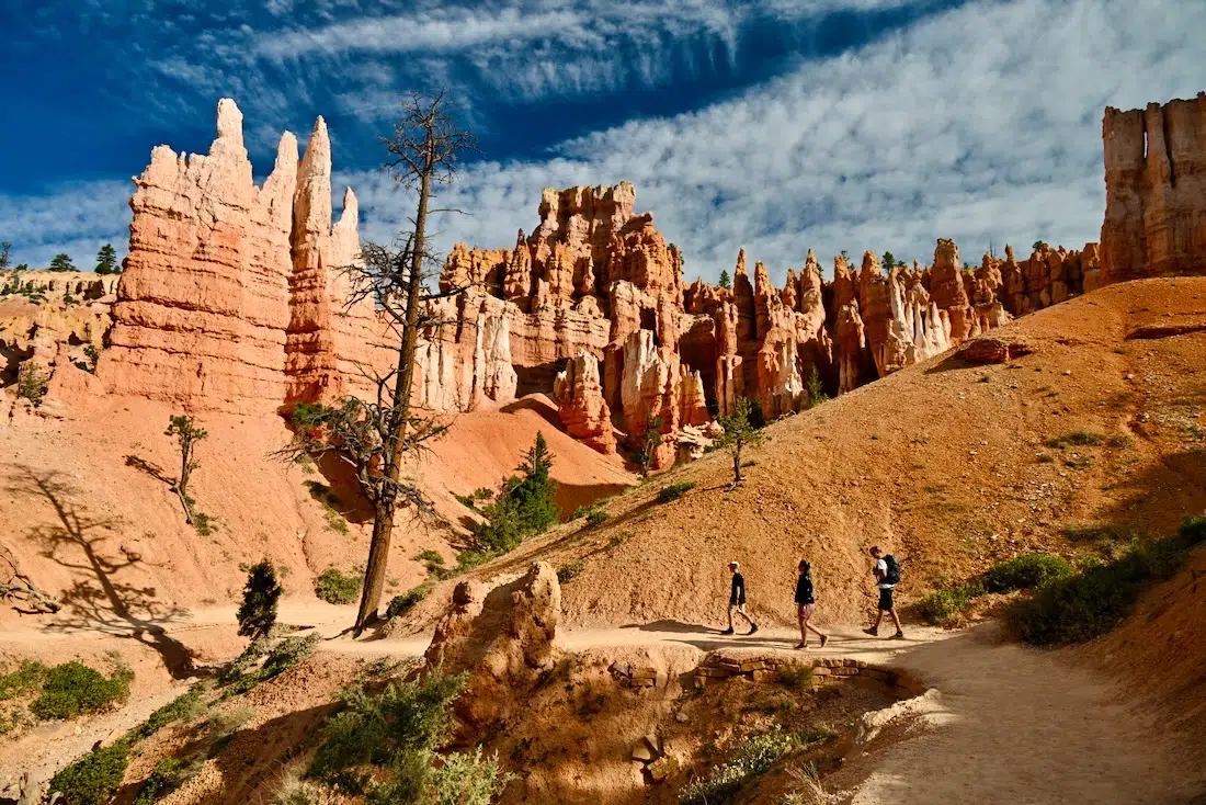 Fravely laufen durch den Bryce Canyon