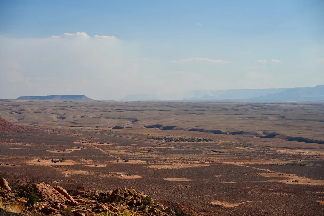 Blick am Vermilion Cliffs National Monument und den Colorado River