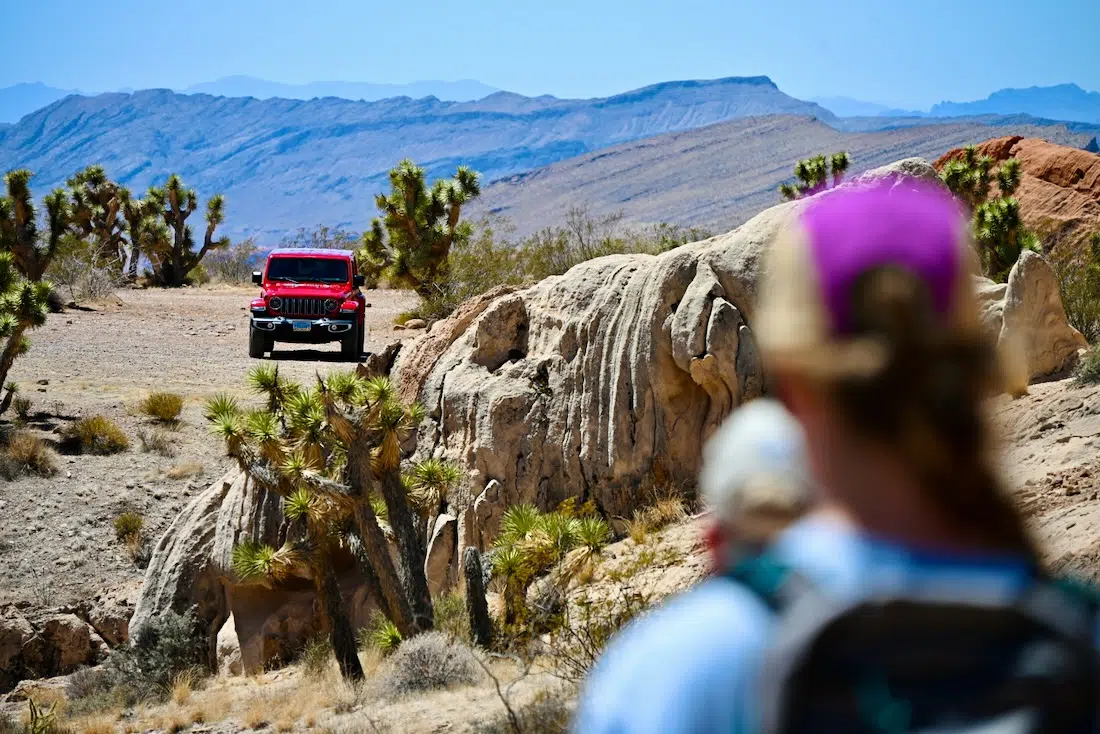 Der Jeep im im Gold Butte Monument Valley