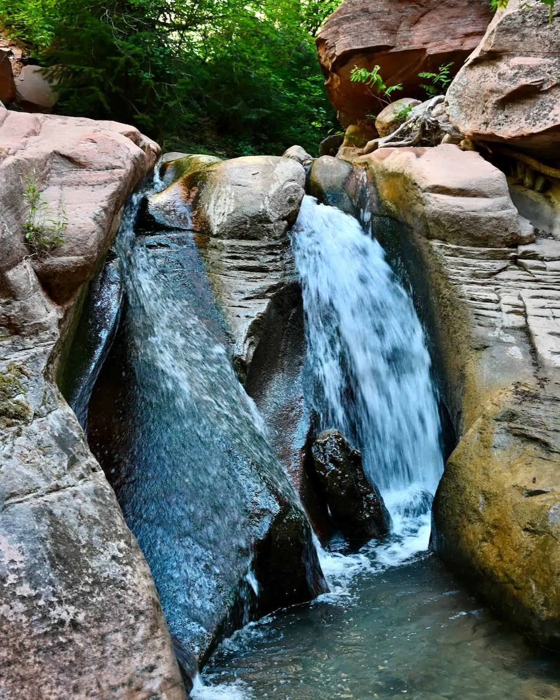Der letzte Wasserfall der Kanarra Falls