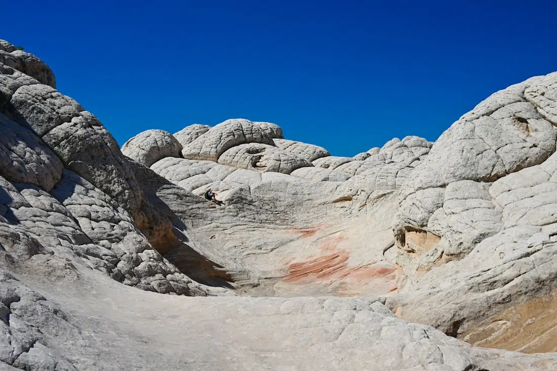 Die weißen Felsen des White Pocket in Arizona