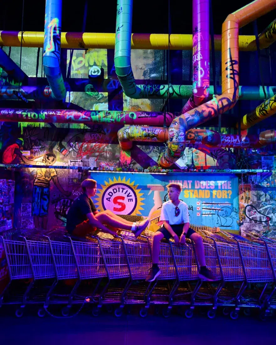 Flo und Ben in der Area 15