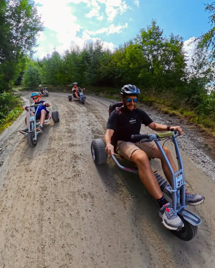 Fravely auf den Mountain Carts am Ochsenkopf