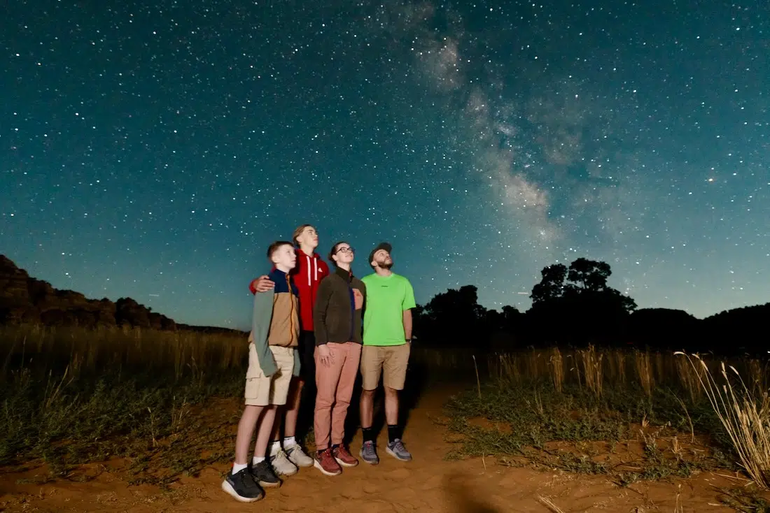 Fravely bei der Stargazing Tour im Zion