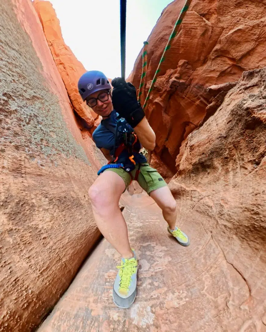 Melanie im Antelope Ridge Adventure Park