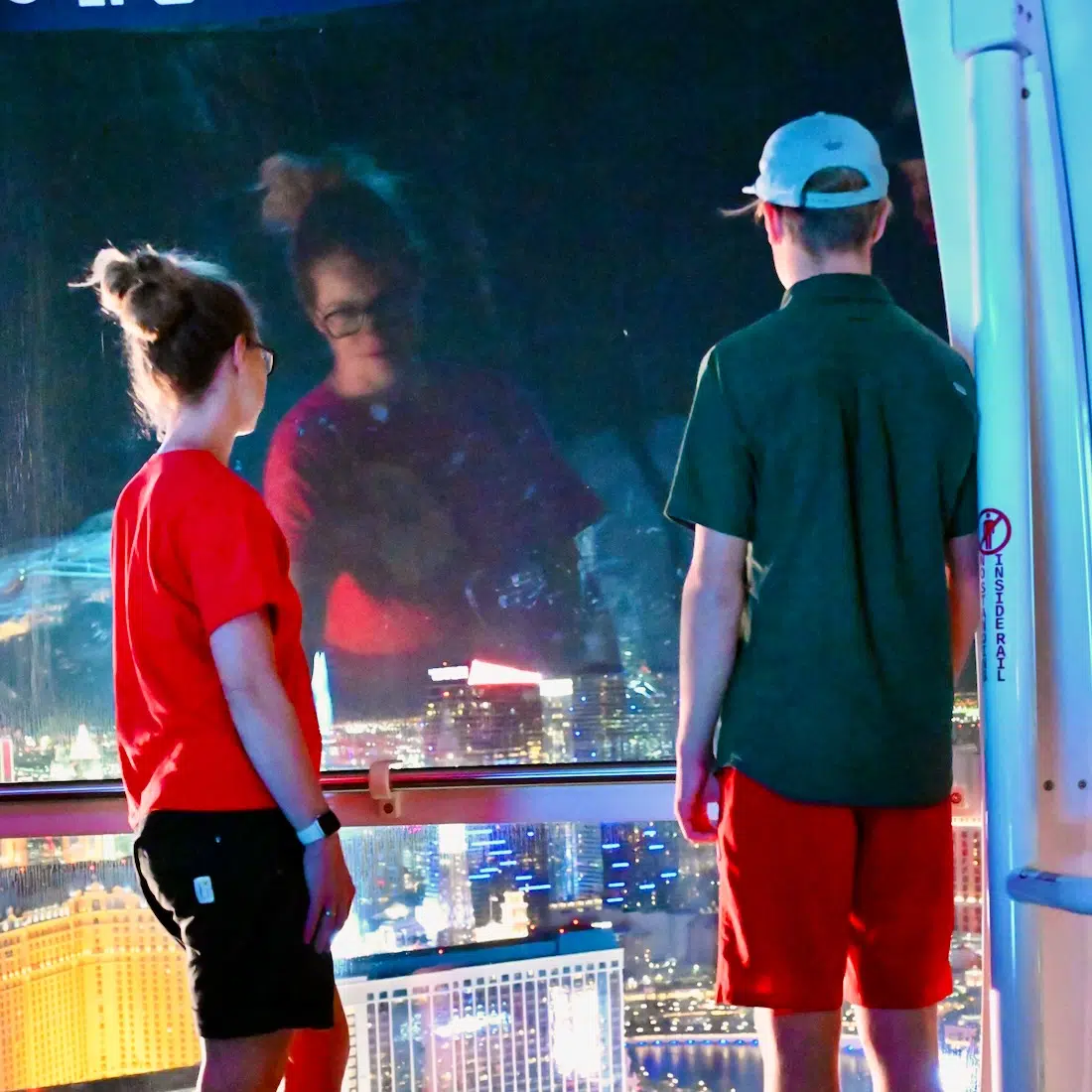 Melanie und Flo im High Roller in Las Vegas