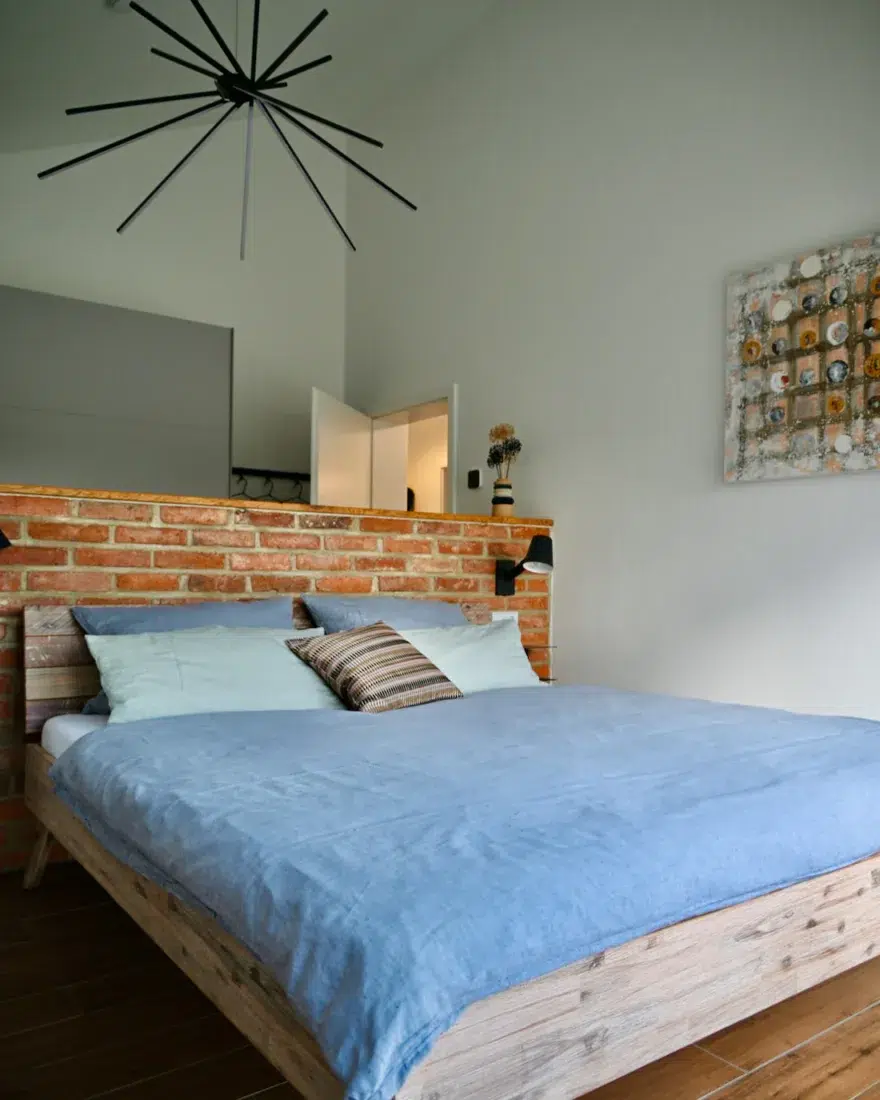 Schlafzimmer im BLEIB VIER im Fichtelgebirge