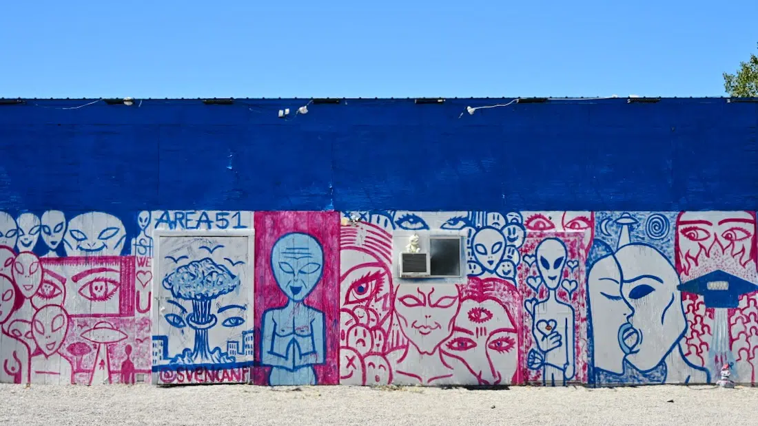 Alien Zeichnungen in Rachel in Nevada