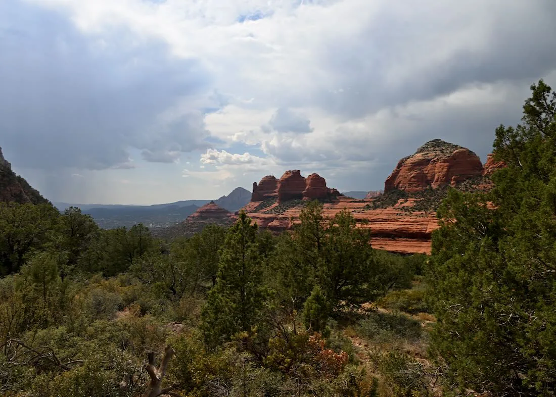 Blick auf Mesa Berge bei 4x4 Jeep Tour in Sedona