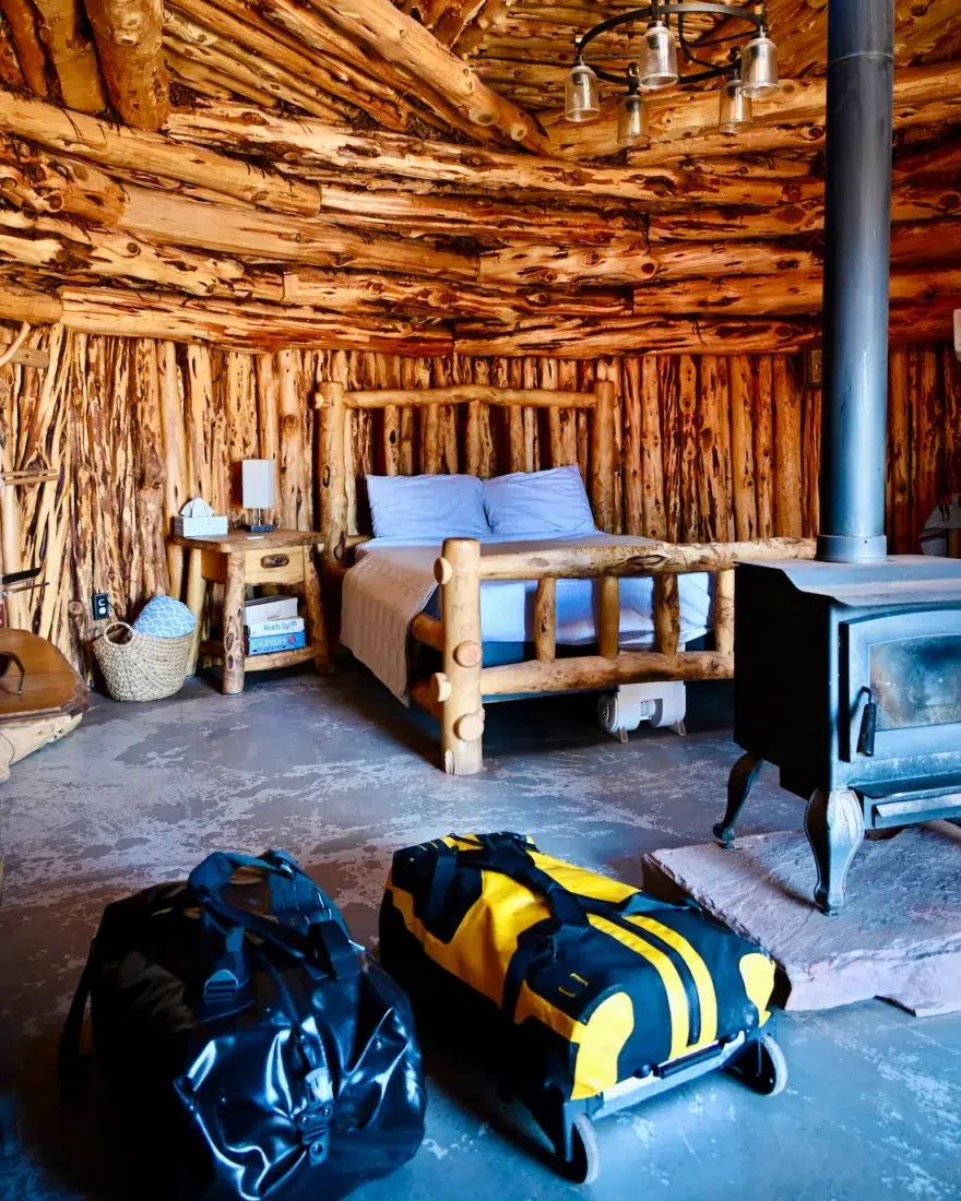 Blick in den Hogan der Navajo