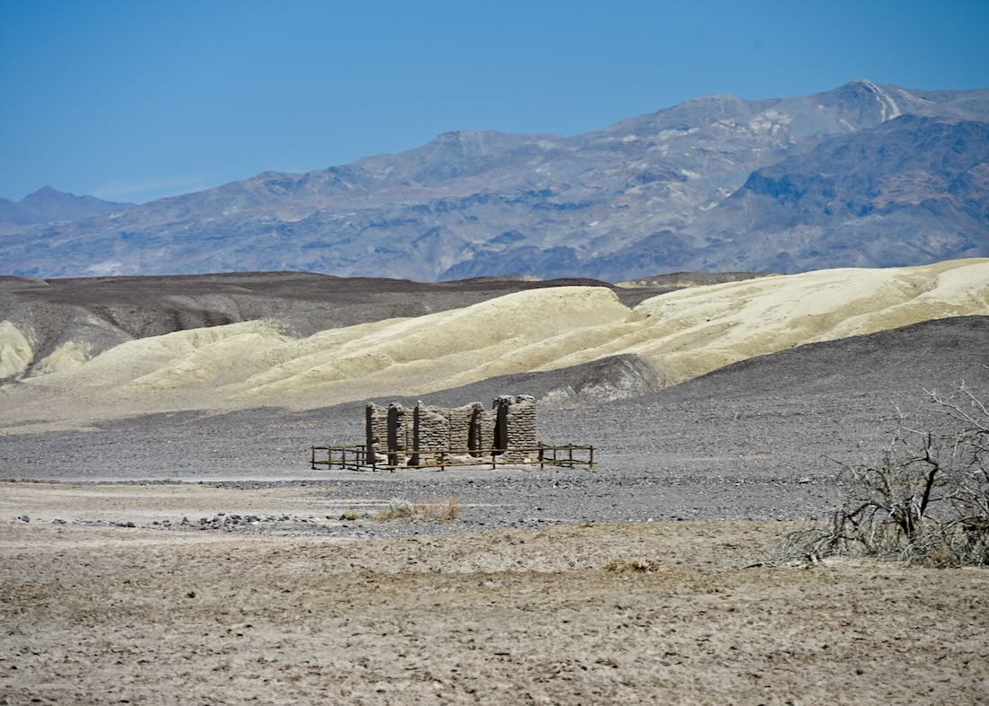 altes Gebäude bei Harmony Borax Interpretive Trail