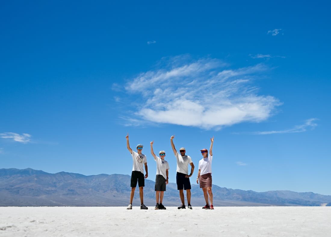 fravely bei Bad Water Basin auf Salzsee