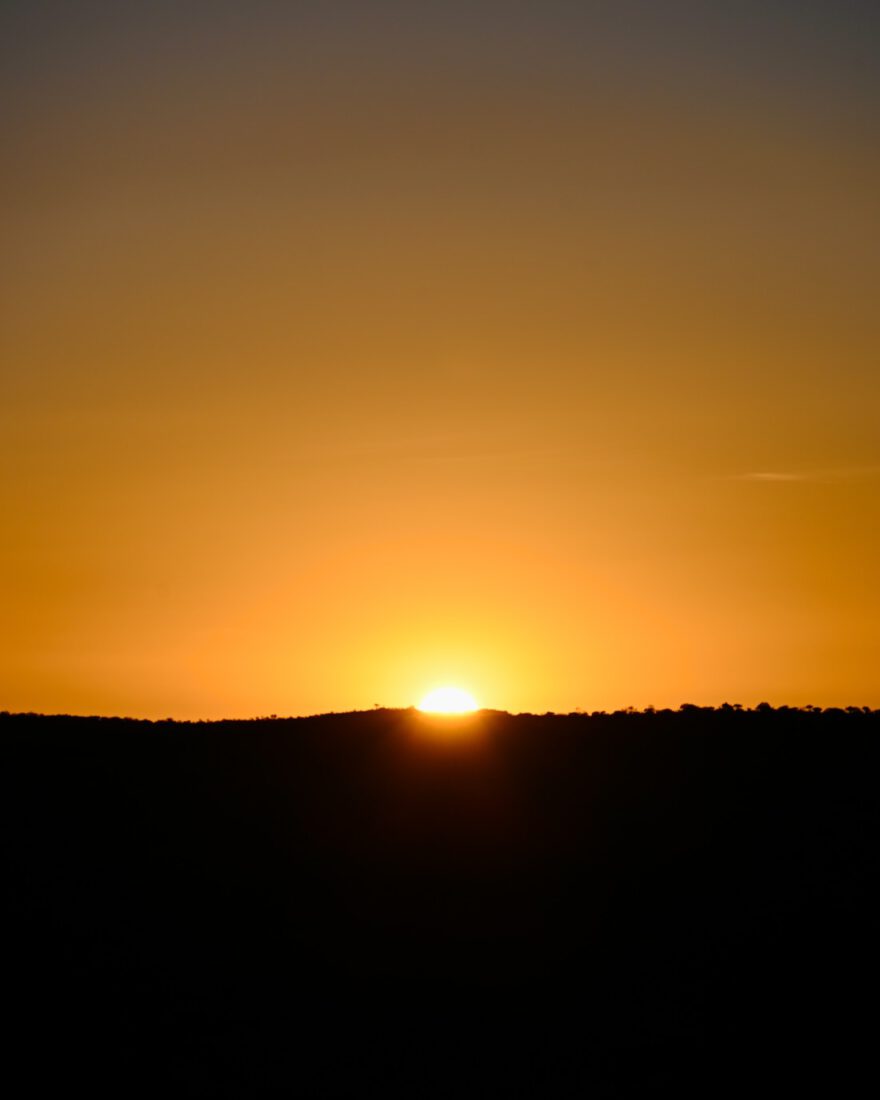 Sonnenuntergang im Midgard in Namibia
