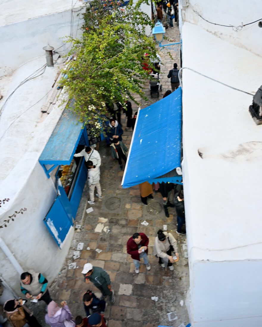 Bambalouni Laden in Sidi Bou Said von oben