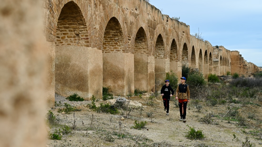 Das Aquädukt in Tunesien