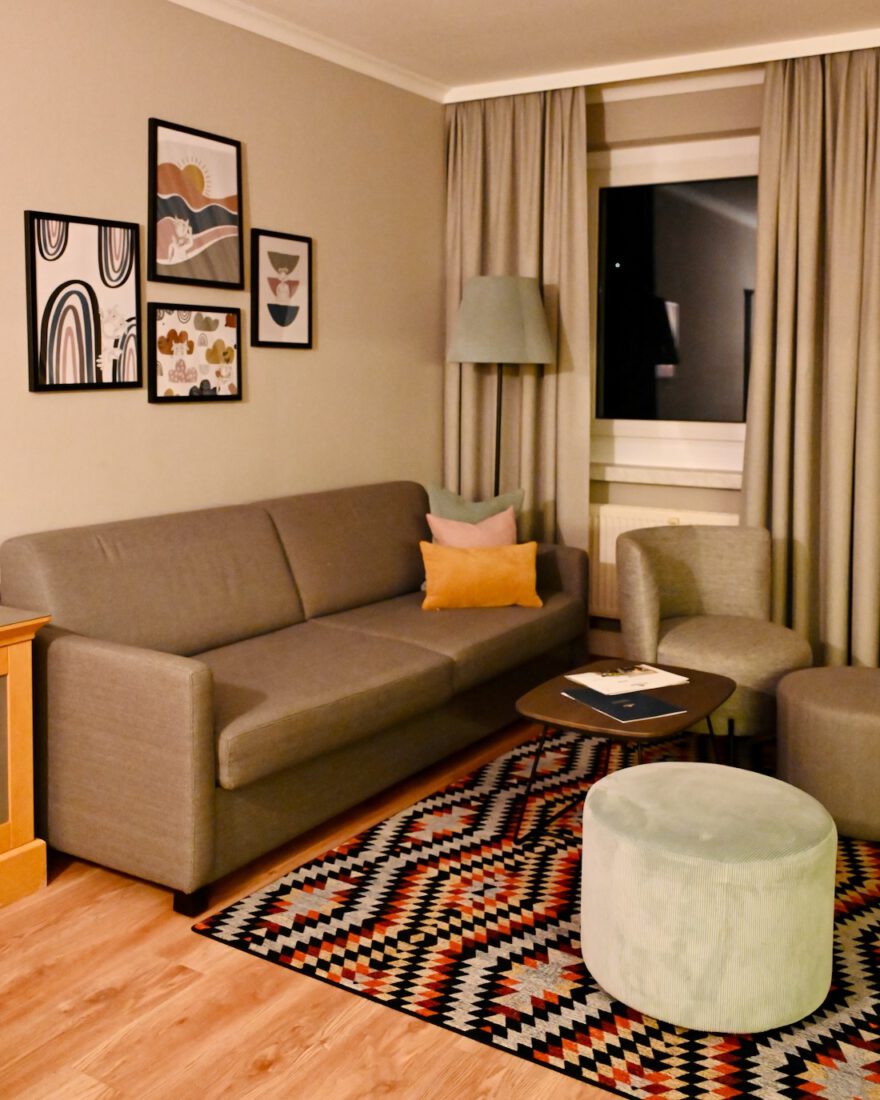 Ferienwohnung Wohnzimmer im Elldus Resort Oberwiesenthal