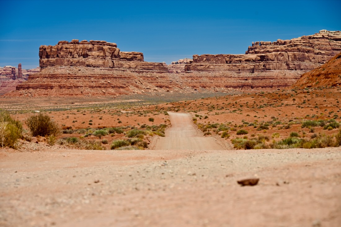 Gravelroad im Valley of the Gods