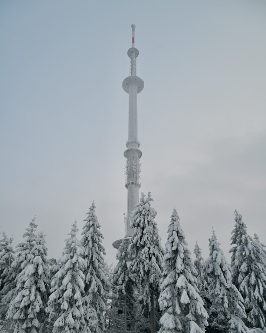 Ochsenkopf im Fichtelgebirge im Winter