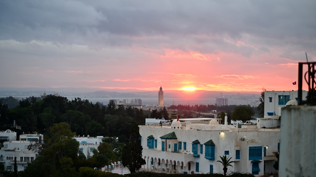 Sonnenuntergang in Sidi Bou Said