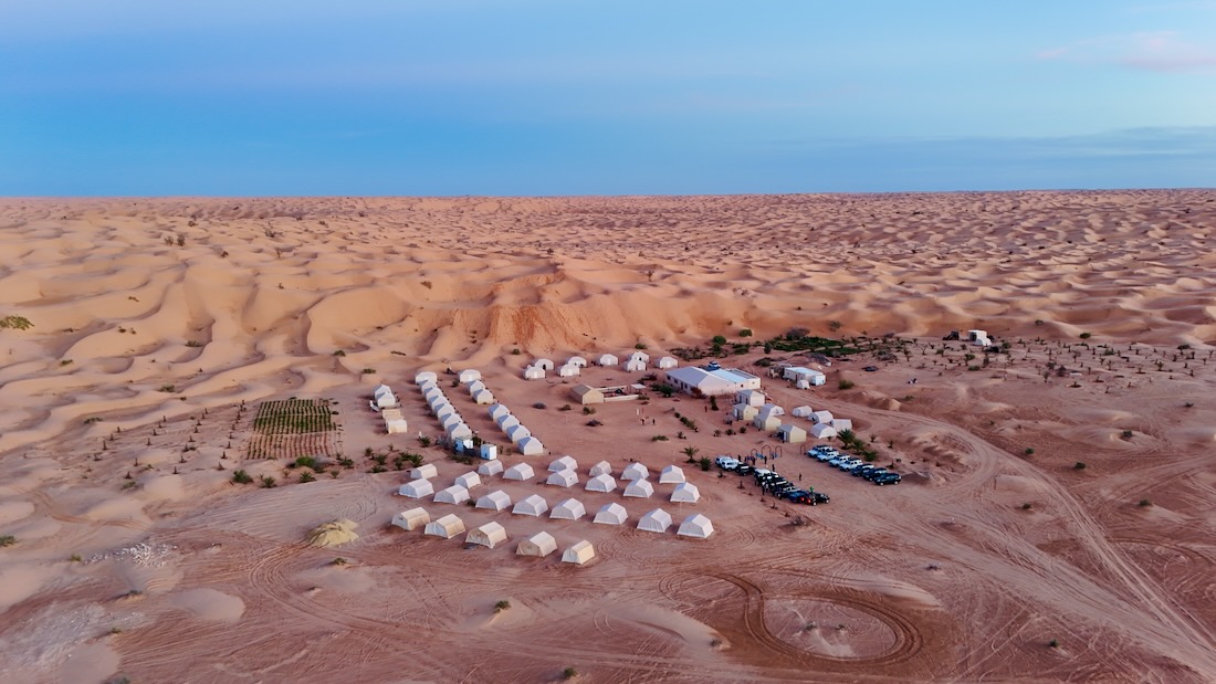 Das Wüsten Camp Abdemoula in der Sahara in Tunesien
