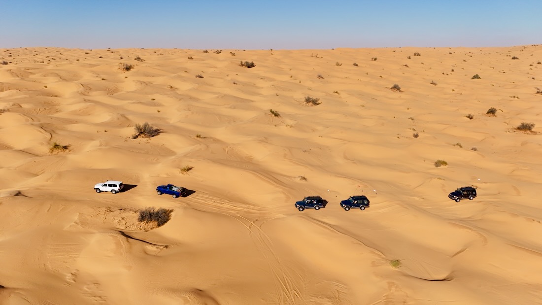 Mit Bonheur Voyages in die Wueste