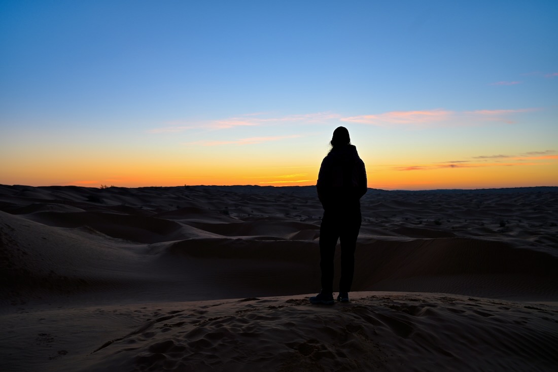 Sonnenaufgang am Camp Abdemoula