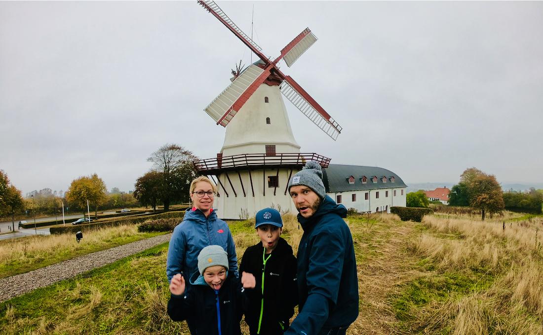 An der Windmühle in Sønderborg in Dänemark
