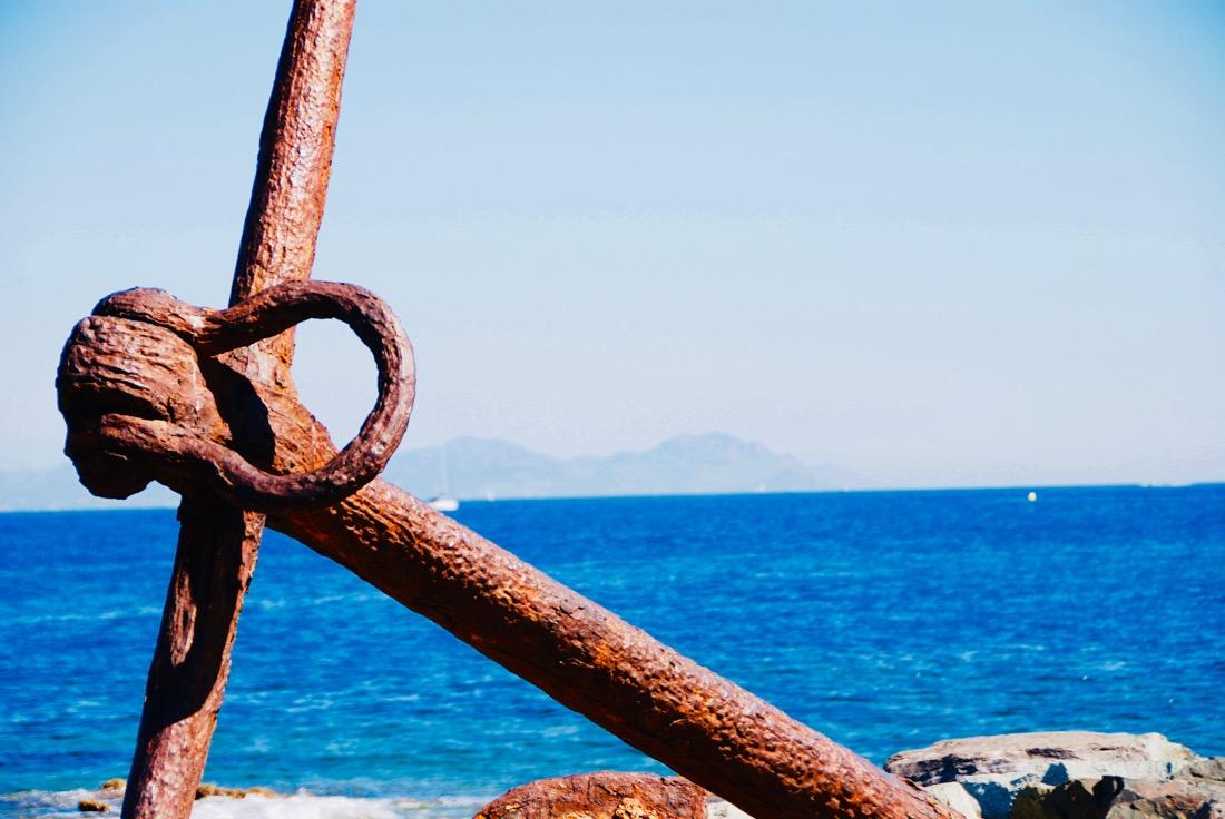 Anker in St. Tropez in Südfrankreich